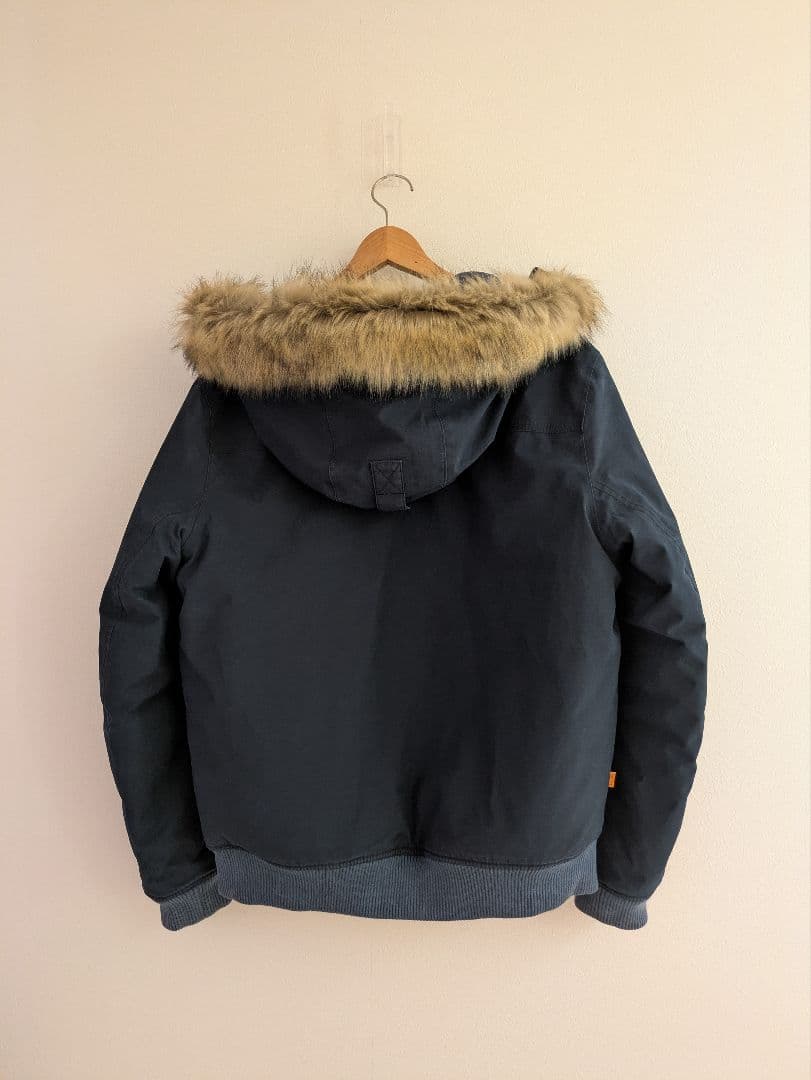 Timberland フライトジャケット コットン パーカー ネイビー 厚手 L