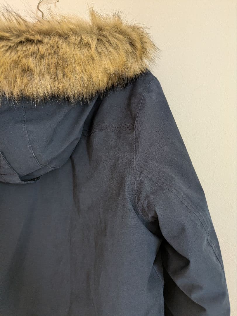 Timberland フライトジャケット コットン パーカー ネイビー 厚手 L