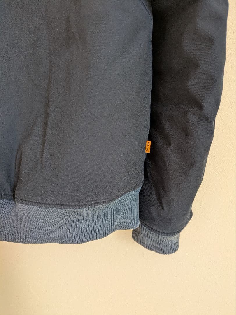 Timberland フライトジャケット コットン パーカー ネイビー 厚手 L