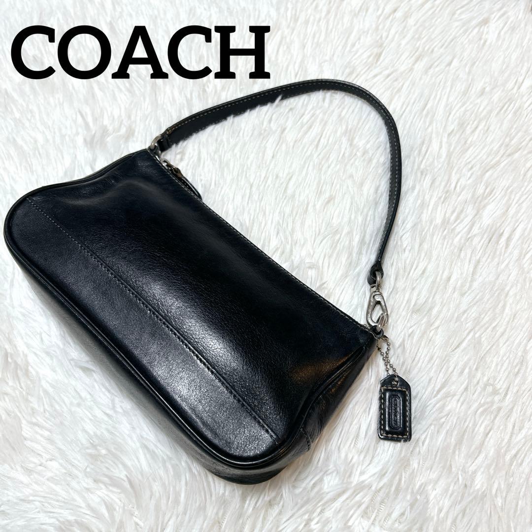 く*ち様 COACH コーチ ワンショルダーバッグ アクセサリーポーチ レザー