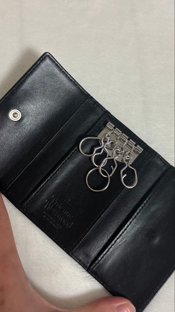 【希少】Vivienne Westwood ディアマンテ キーケース 黒赤