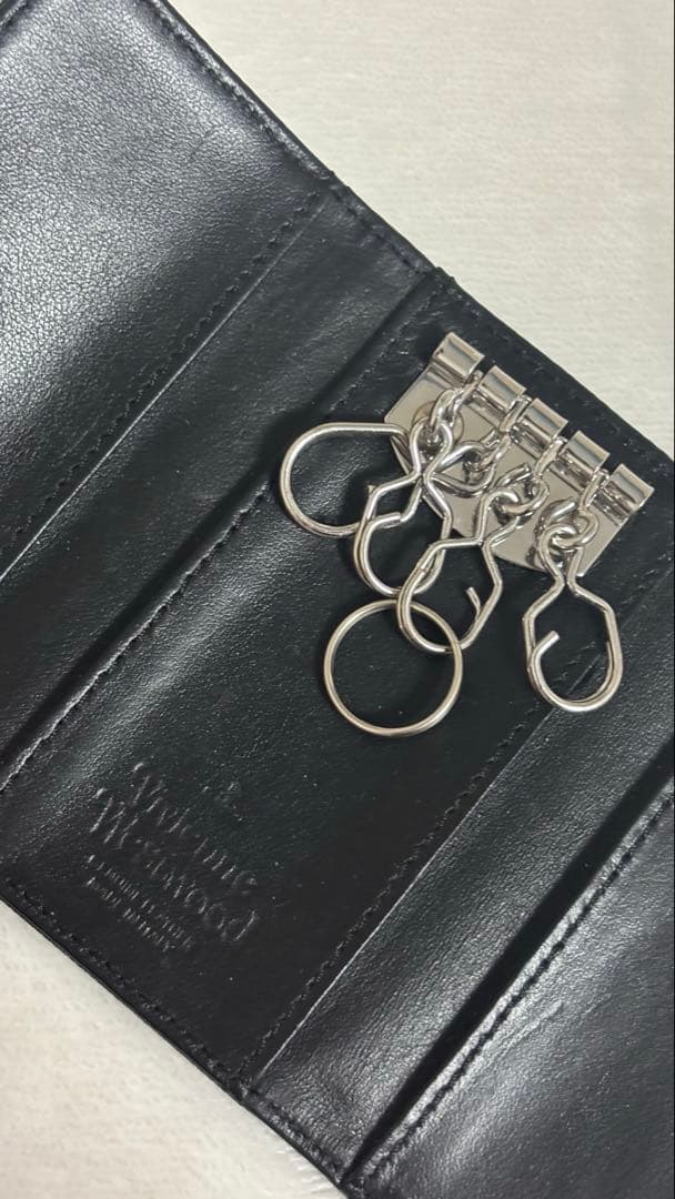 【希少】Vivienne Westwood ディアマンテ キーケース 黒赤