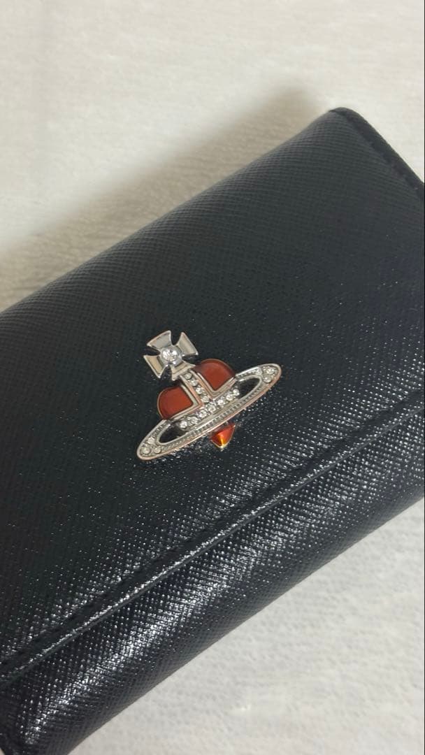 【希少】Vivienne Westwood ディアマンテ キーケース 黒赤