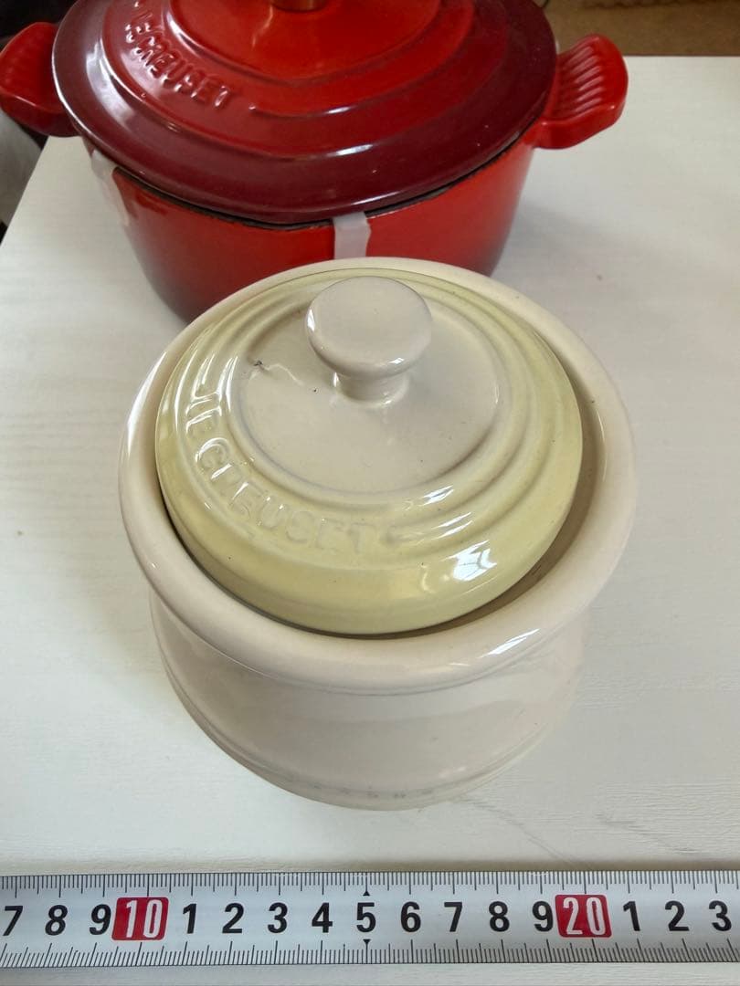 ル・クルーゼ　LE CREUSET カラフルポットセット ハニーポット付き