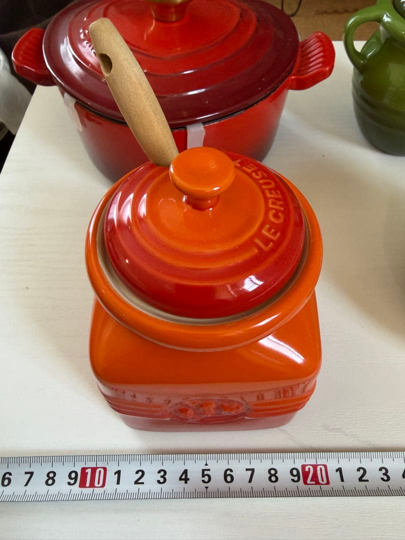 ル・クルーゼ　LE CREUSET カラフルポットセット ハニーポット付き