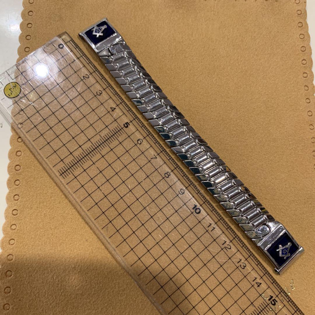 フリーメイソン　金属ベルト　腕時計ベルト