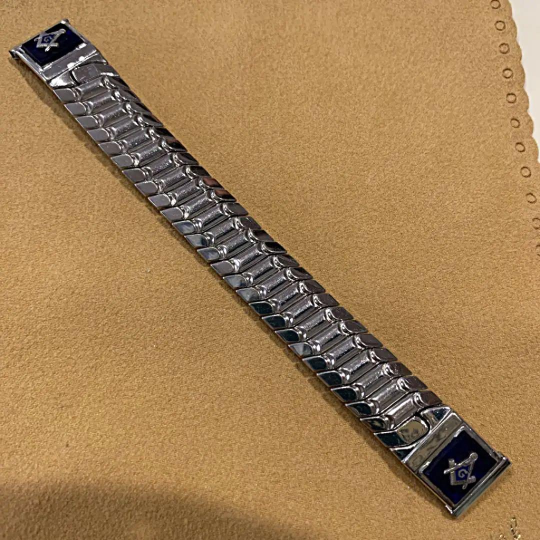 フリーメイソン　金属ベルト　腕時計ベルト