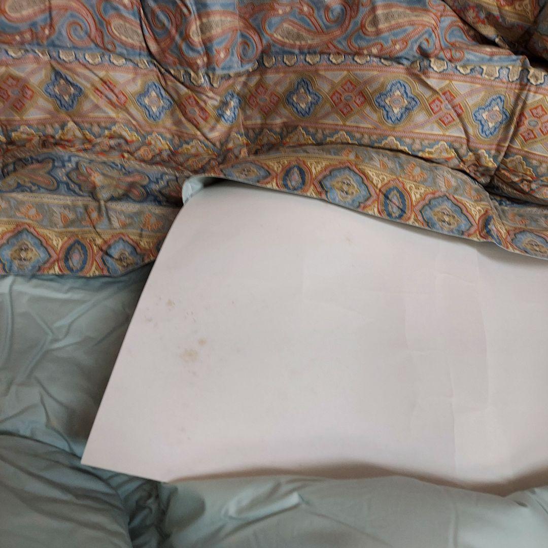 【未使用】エトロ　ダウン90% 羽毛掛布団 150×200cm ブルーペイズリー