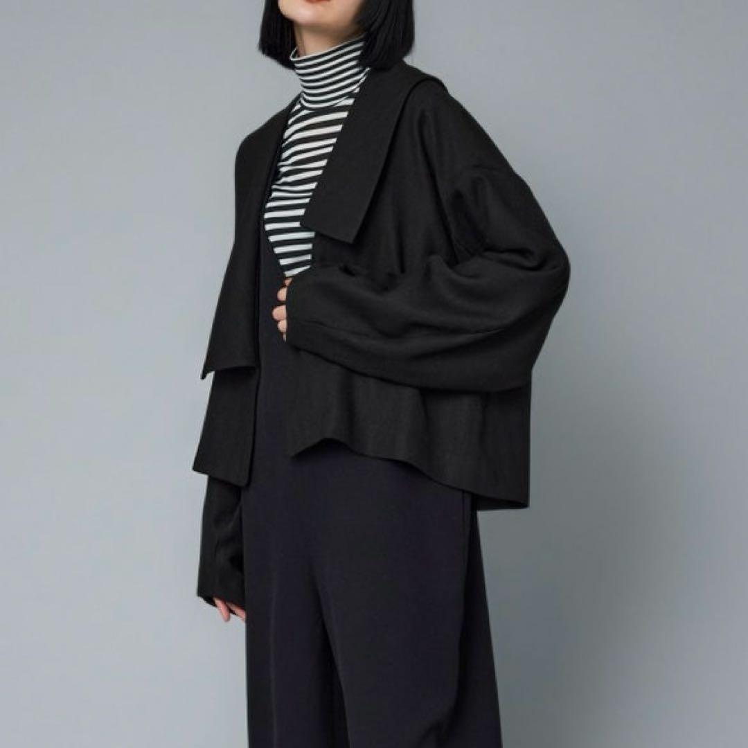 HeRIN.CYE Asymmetry collar jacket 黒 試着のみ