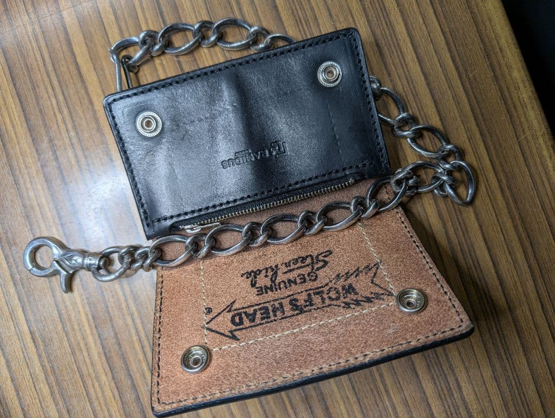 【セット販売】 ケルト&コブラウォレットチェーン、ウルフズヘッド財布