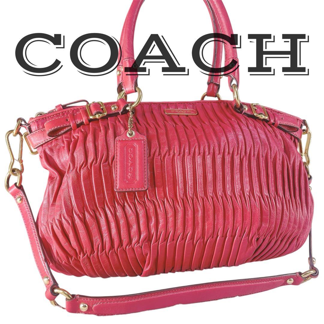 【美品】 COACH コーチ ショルダーバッグ マディソン 2way