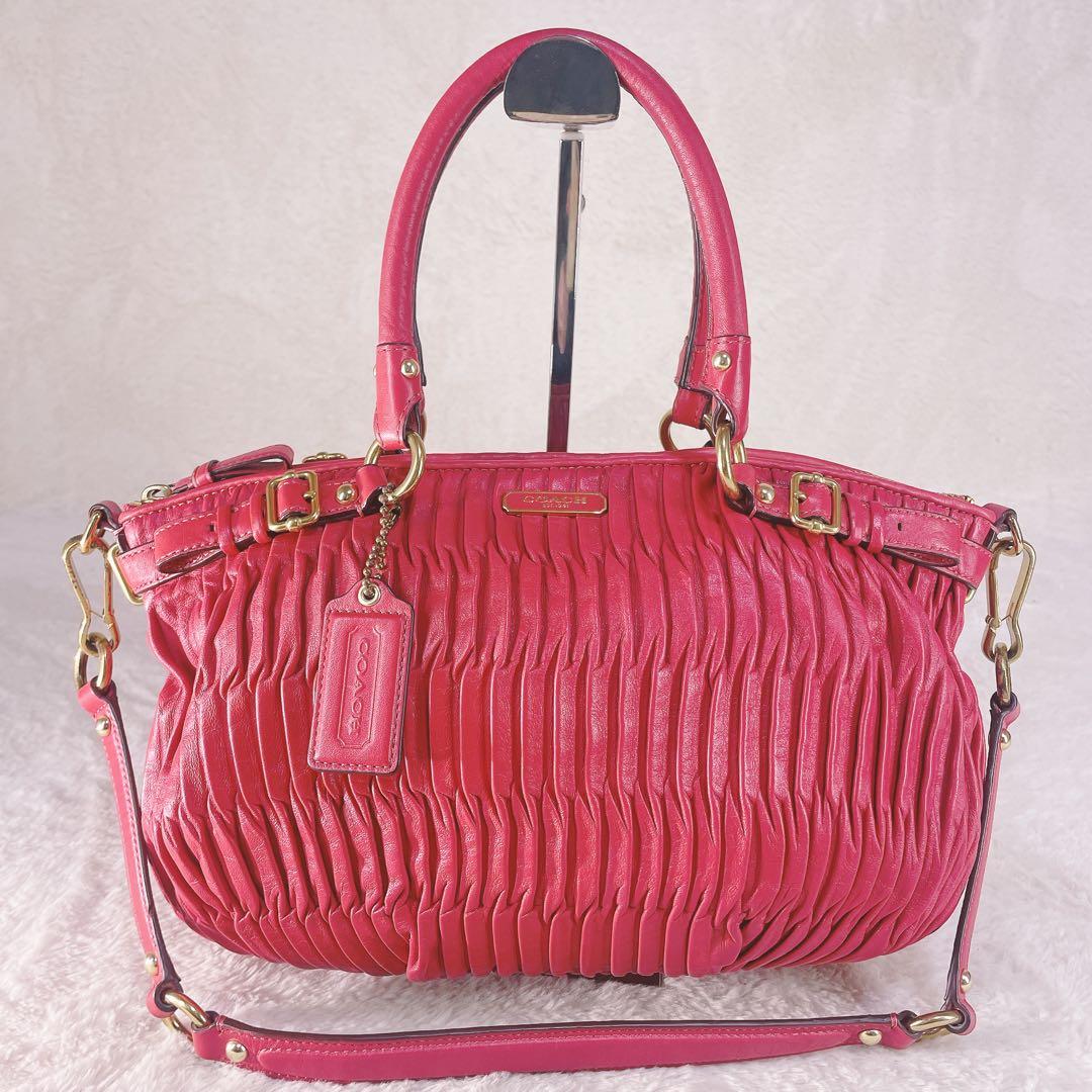 【美品】 COACH コーチ ショルダーバッグ マディソン 2way