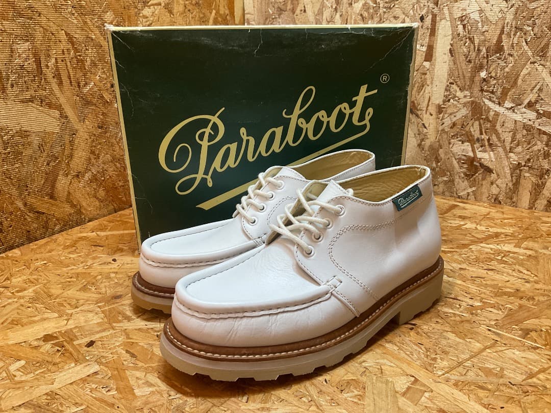 90s デカタグ デッドストック パラブーツ × CAUSE モカシン シューズ