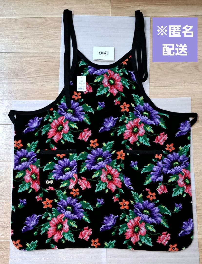 【※新品、タグ付】フェイラー FEILER エプロン ポピーズ フラワー 花柄