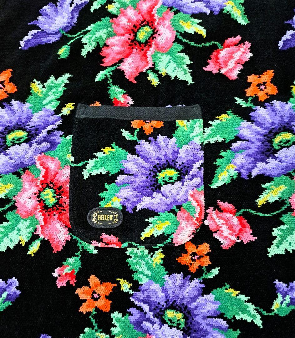 【※新品、タグ付】フェイラー FEILER エプロン ポピーズ フラワー 花柄