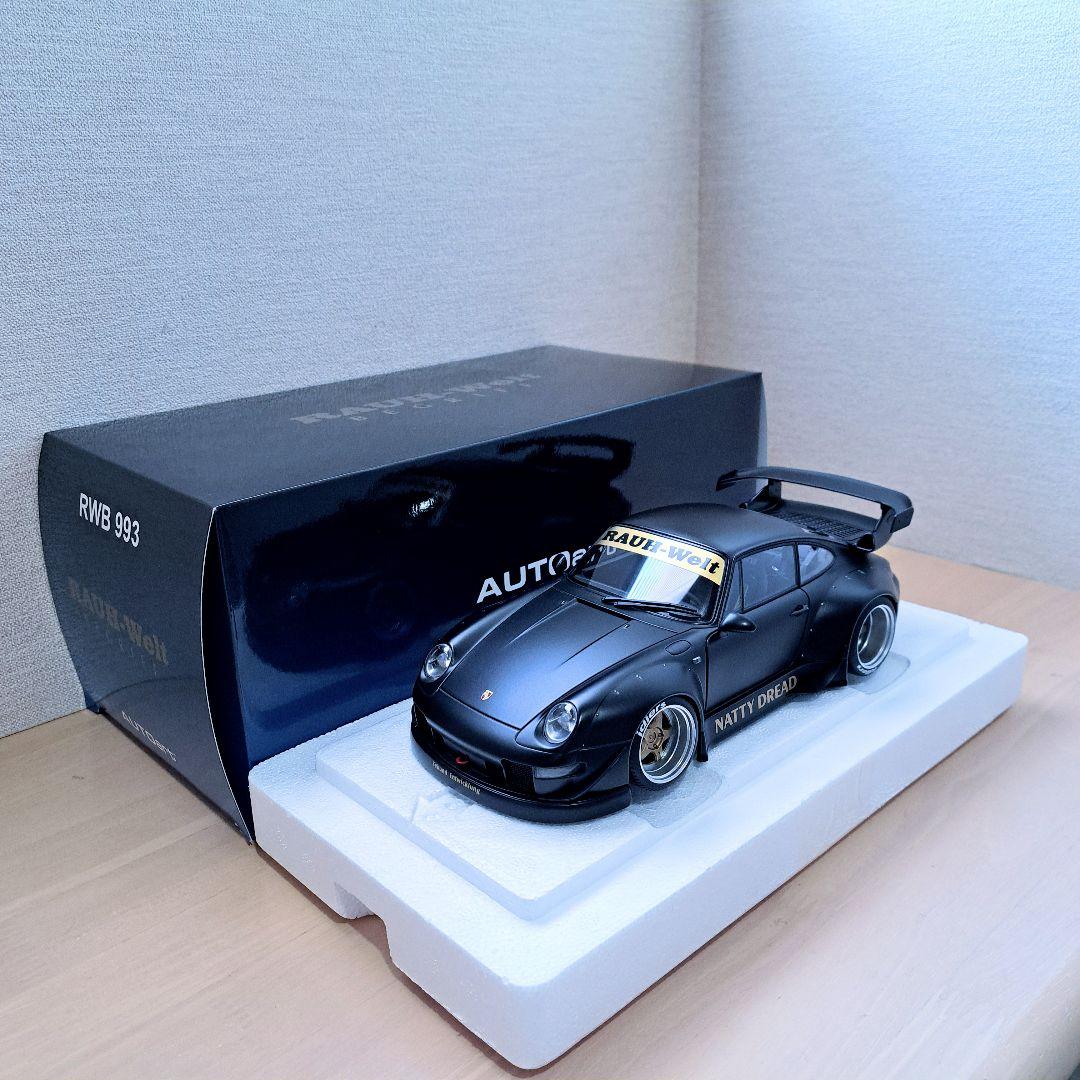 開封美品 AUTOart オートアート 1/18 RWB 993 マットブラック