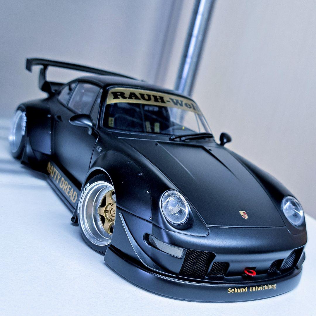 開封美品 AUTOart オートアート 1/18 RWB 993 マットブラック