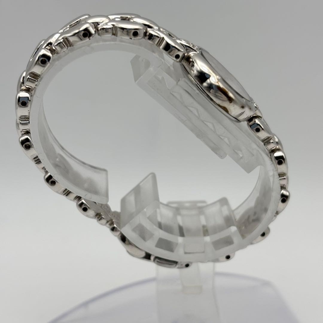 稼働 SEIKO EXCELINE 腕時計 シェル ブレスウォッチ 2Pダイヤ