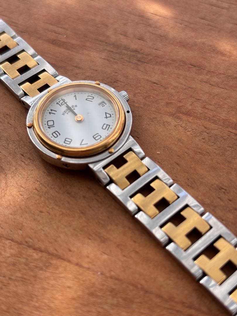 HERMES レディース クリッパー シルバー ゴールド