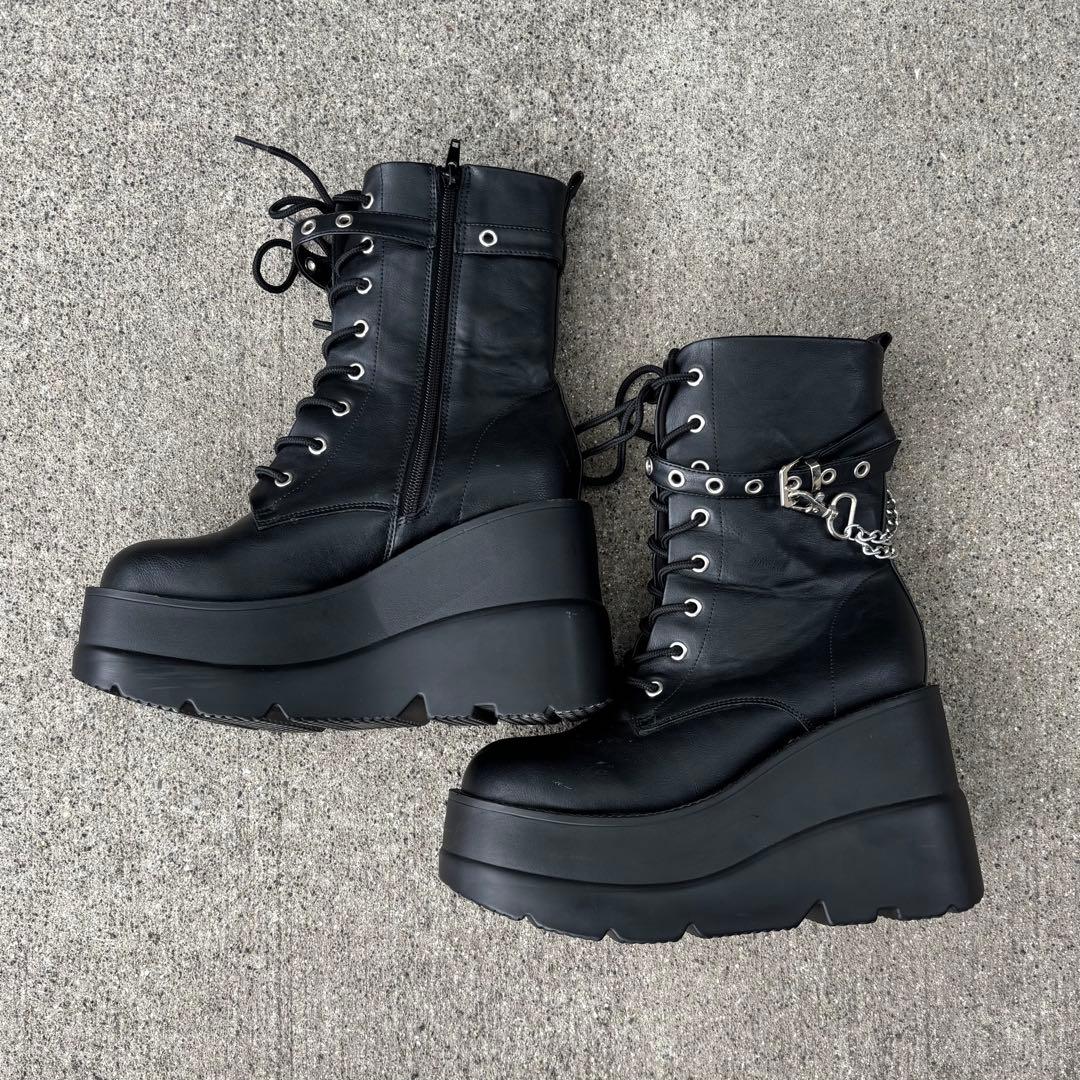 archive swag ヒール11cmブーツdemonia new rock