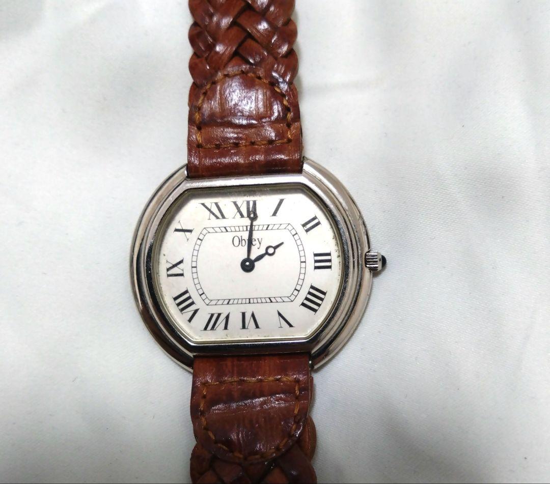 希少モデル　廃盤　Obrey　ローマ数字　腕時計