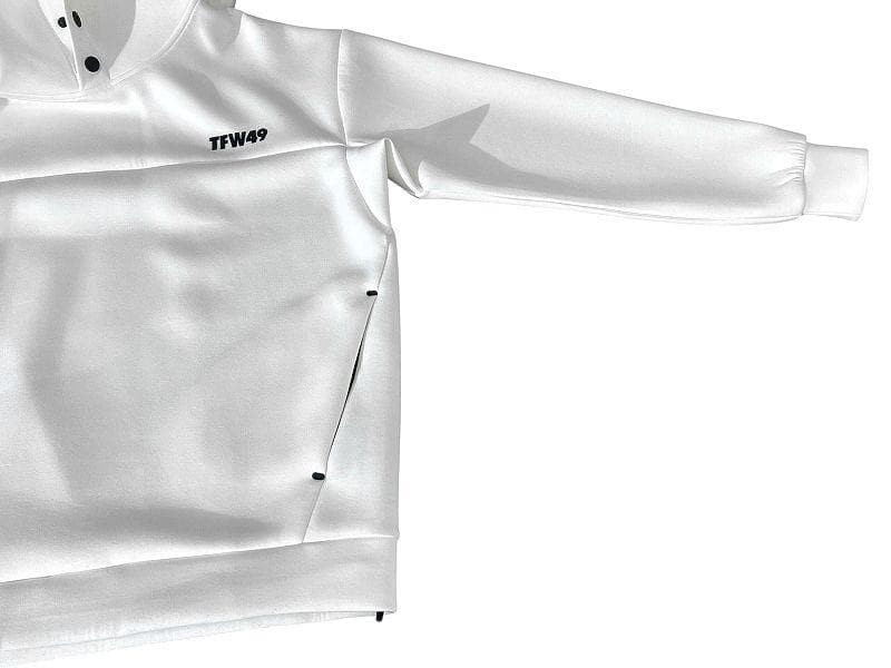 美品 25SS TFW49 ゴルフ ダンボール ニット スウェット パーカー 白