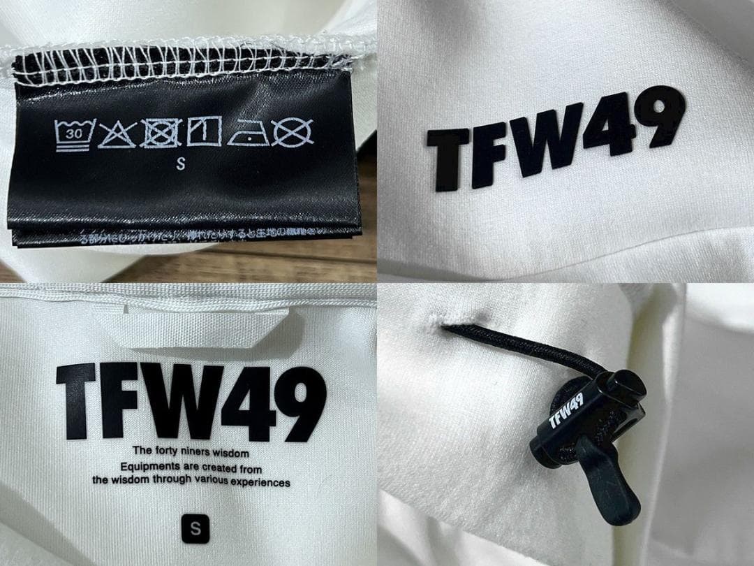 美品 25SS TFW49 ゴルフ ダンボール ニット スウェット パーカー 白