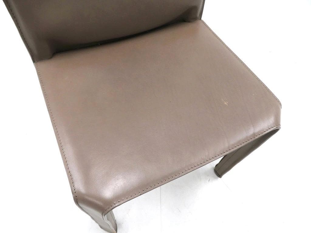 展示品　カッシーナ　キャブ　総本革　レザー　チェア　イス　モダン　名作　高級