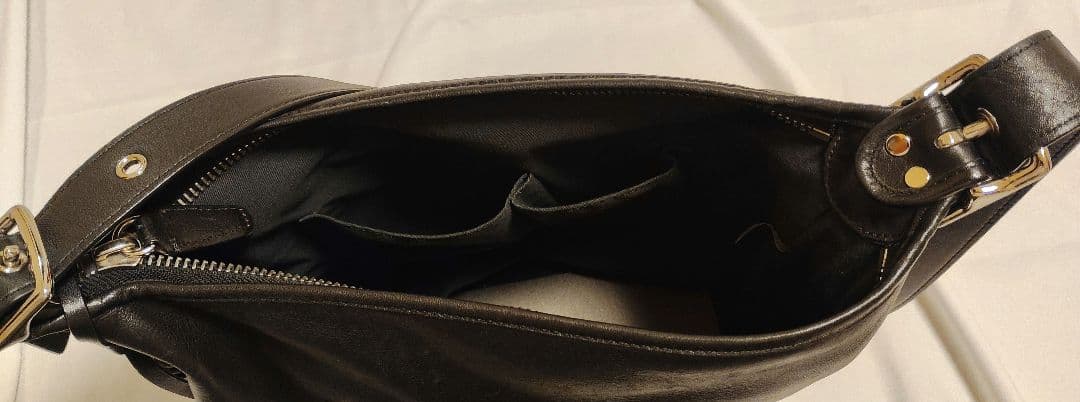 COACH オールドコーチ ショルダーバッグ レザー ブラック メンズ、レディス