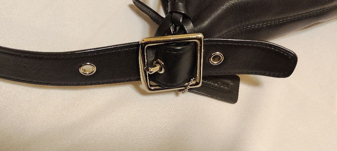 COACH オールドコーチ ショルダーバッグ レザー ブラック メンズ、レディス