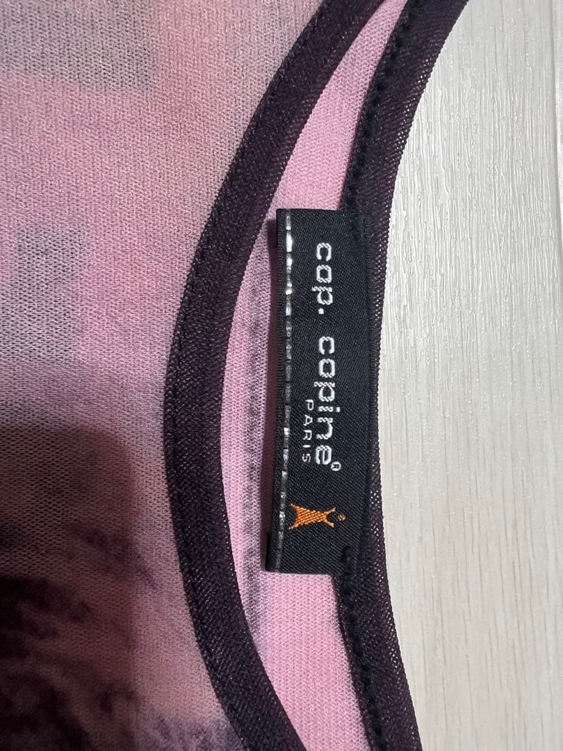 トップス COP COPINE sheer shirt