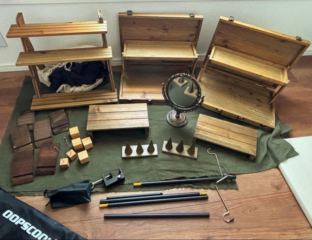 (分売不可)ハンドメイドイベント用什器まとめ売り！ナチュラル〜ウッド系