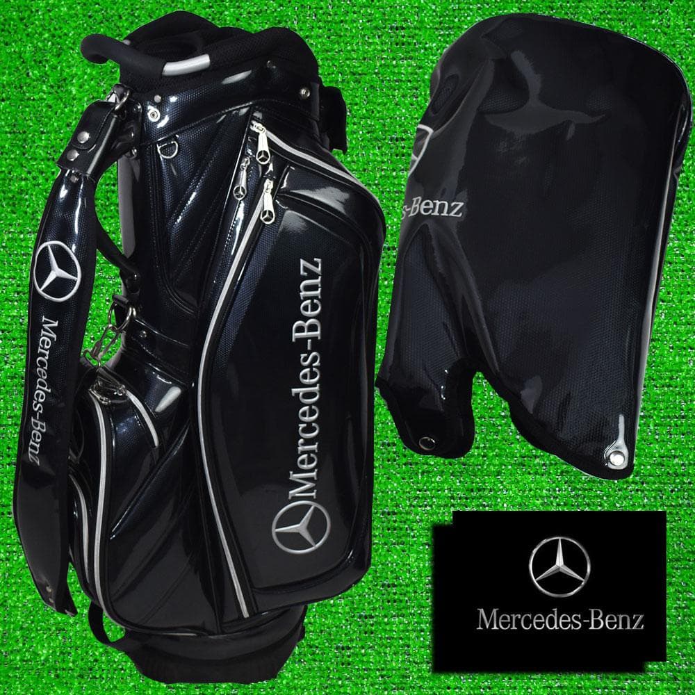 ⭐*️様 メルセデスベンツ/スタンド式 エナメルキャディバッグ 美品！