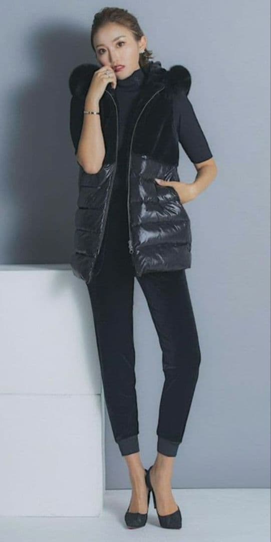 sheller シェリエ　FOXファードッキングダウンベスト