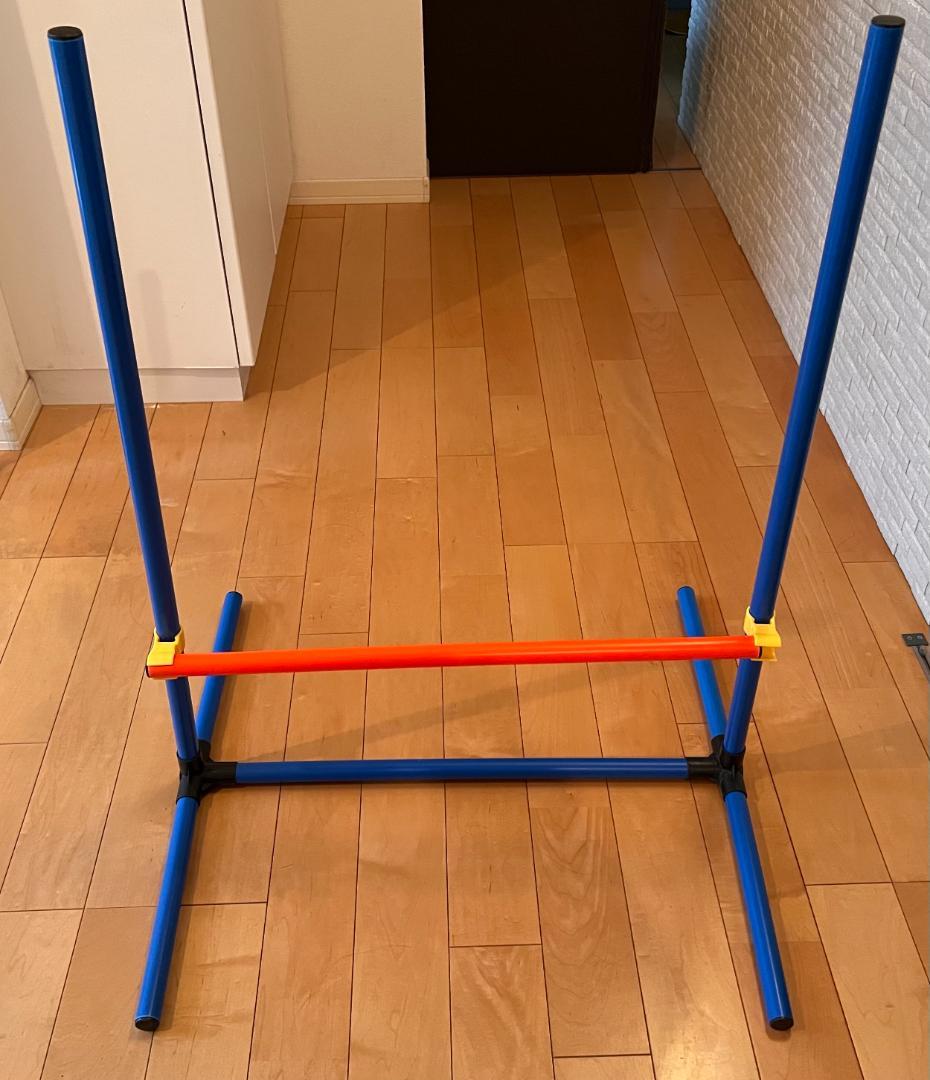 【JKC公認訓練士 推奨】犬用 アジリティ スラローム＋ハードル2セット