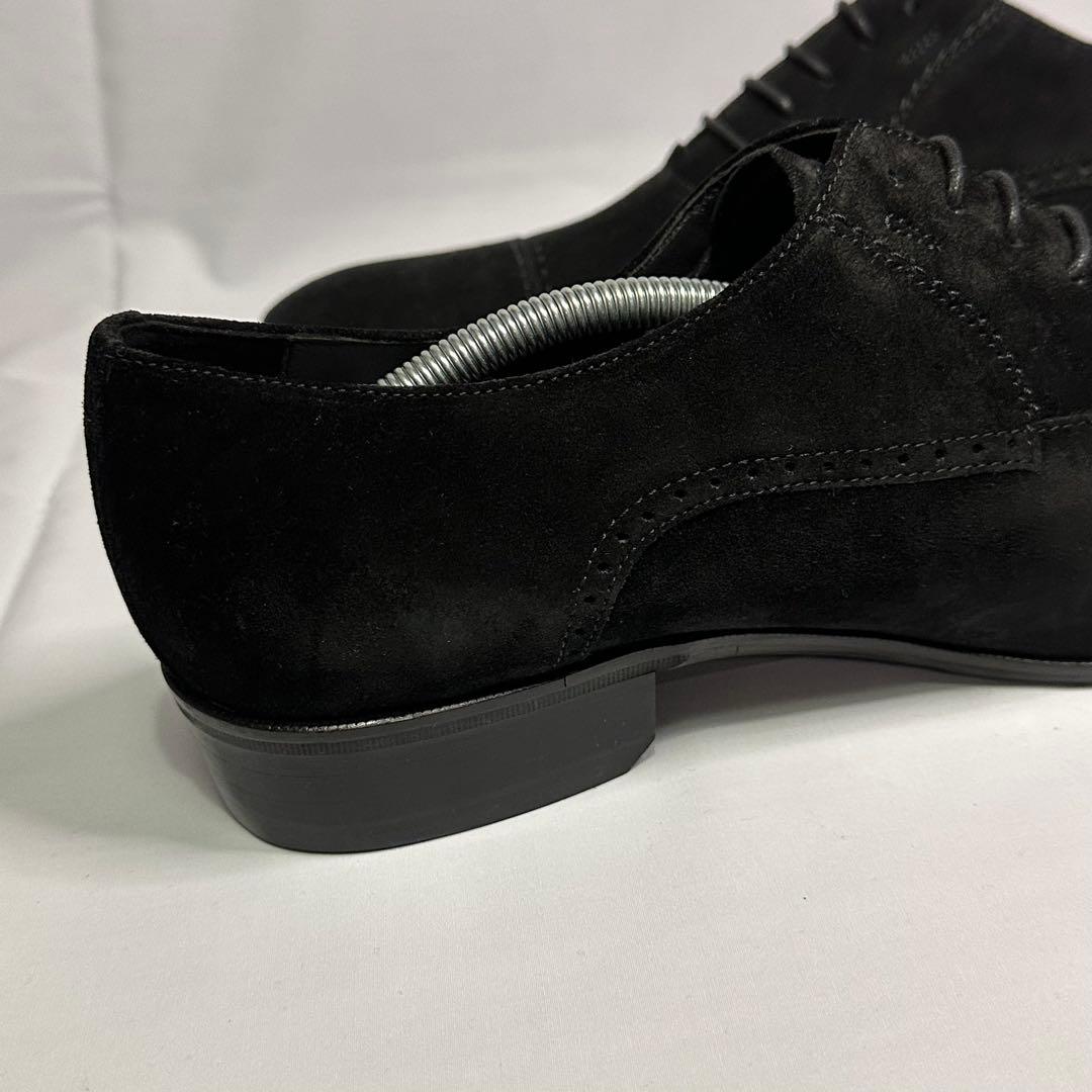 未使用品☆ランバンコレクション☆メンズ☆スエードシューズ☆ブラック☆187