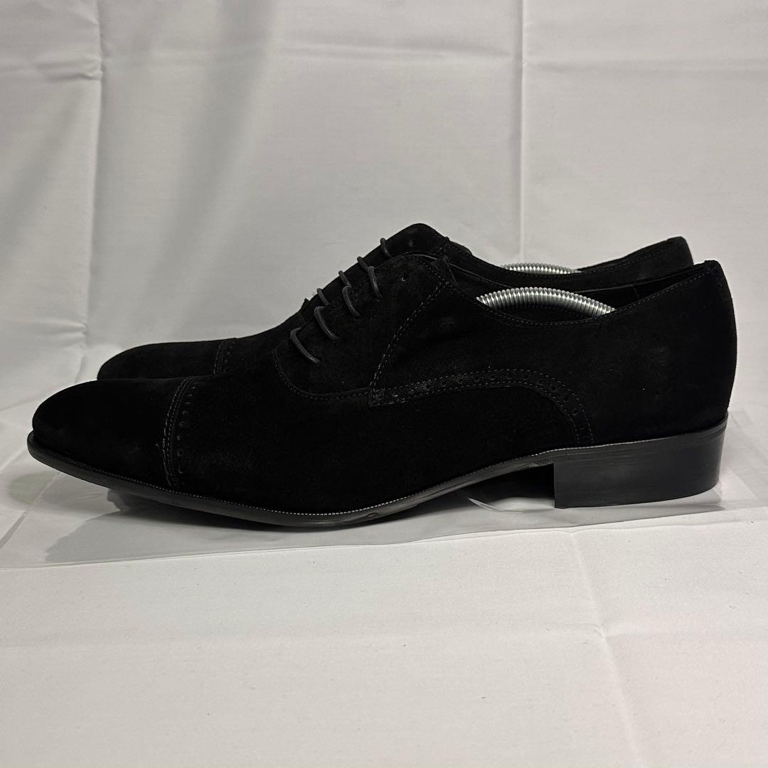 未使用品☆ランバンコレクション☆メンズ☆スエードシューズ☆ブラック☆187