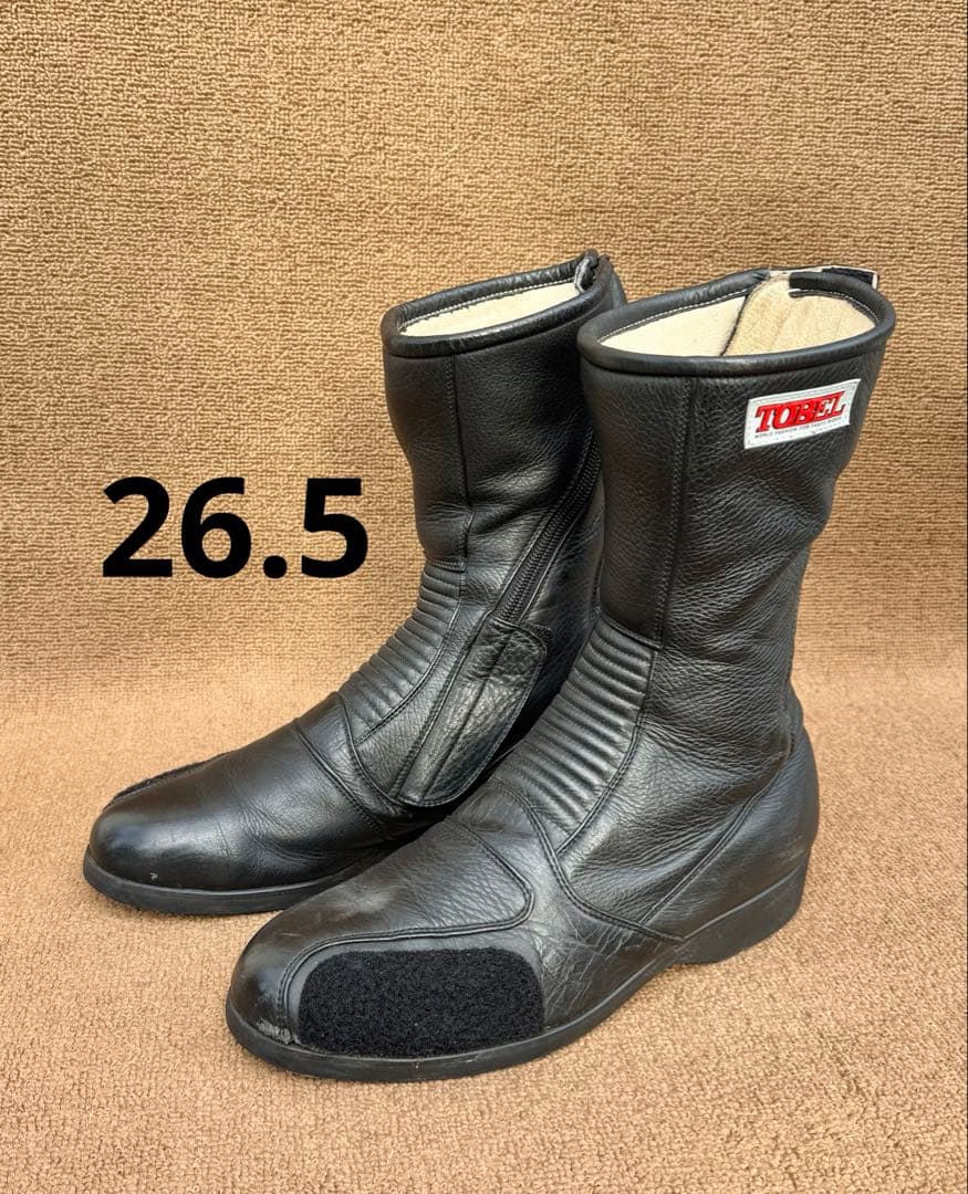 TOBEL レザー バイク ブーツ　26.5cm