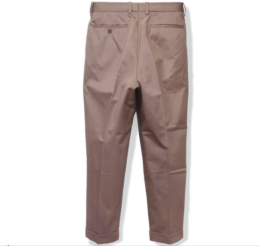 サイベーシック メンズ サンホアキン綿 2タック テーパード トラウザーズ