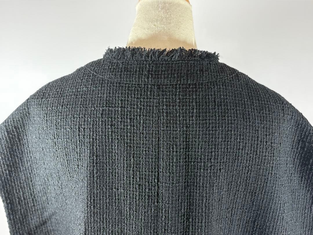 【美品】Na.e ナエ　Novel Tweed Vest_black