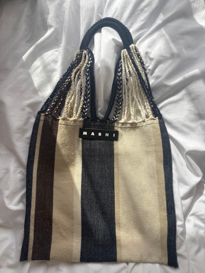 MARNI ストライプ トートバッグ