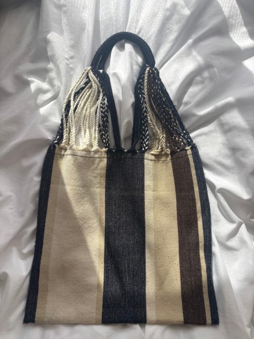 MARNI ストライプ トートバッグ