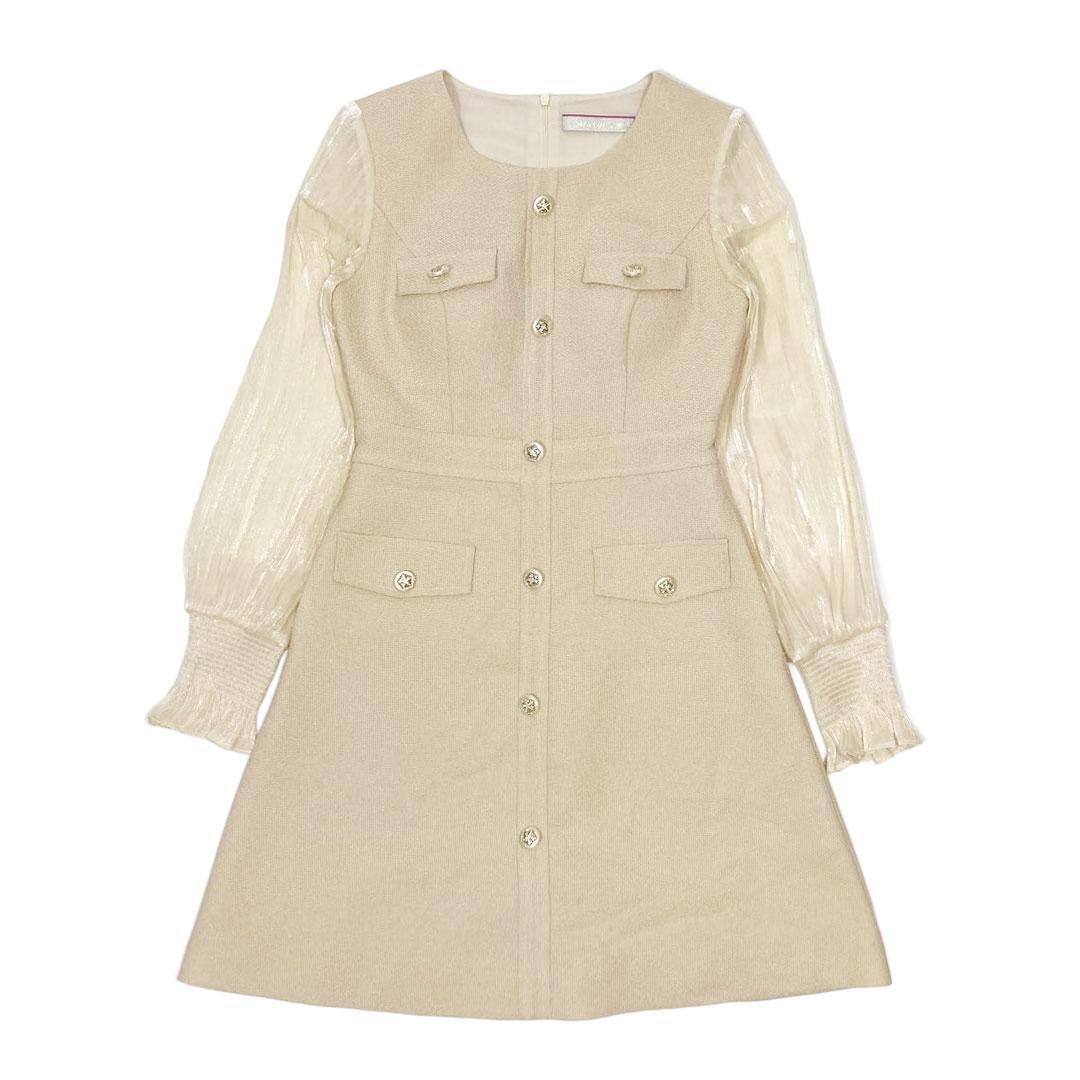 ERUKEI エルケイ シアースリーブ Aライン ミニドレス