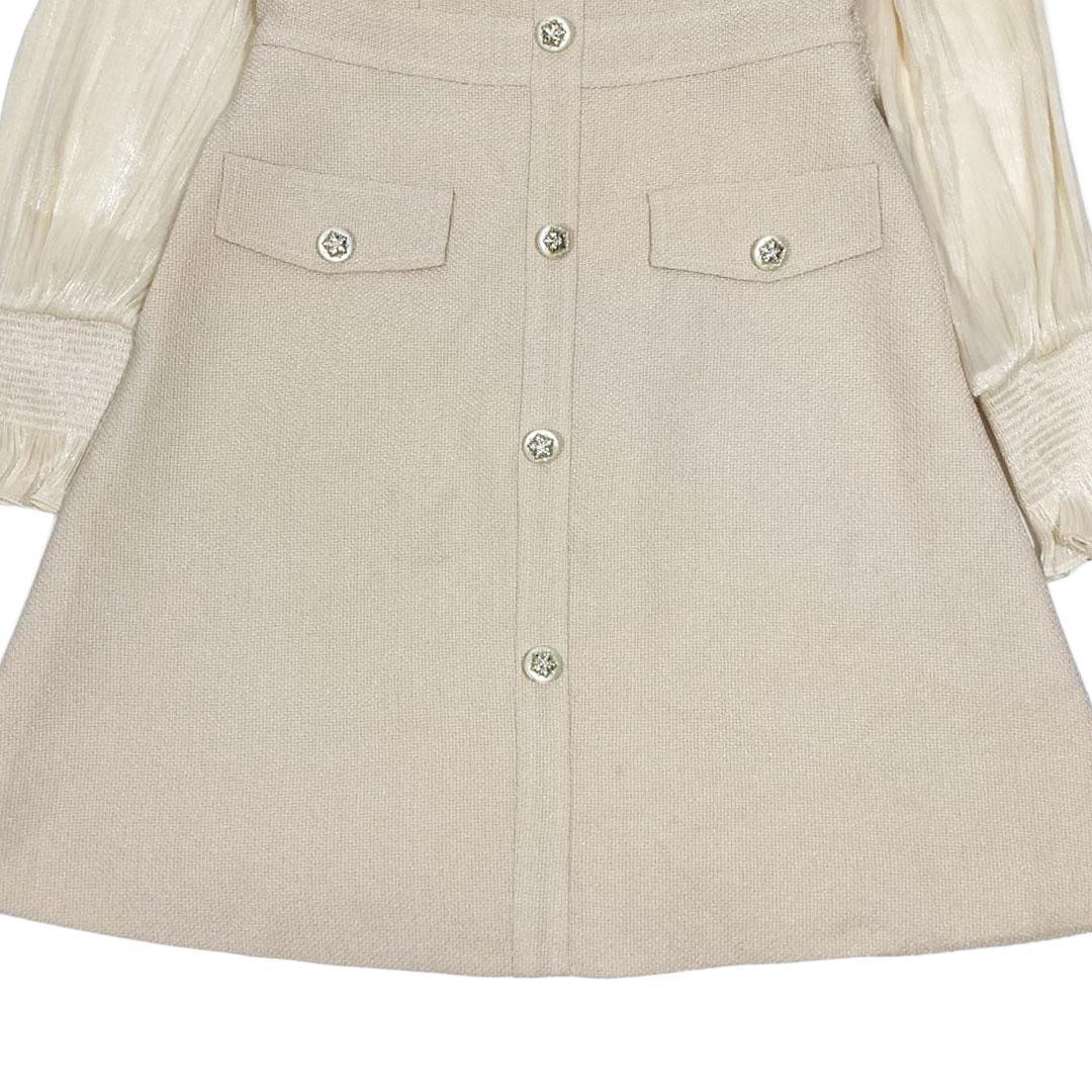 ERUKEI エルケイ シアースリーブ Aライン ミニドレス