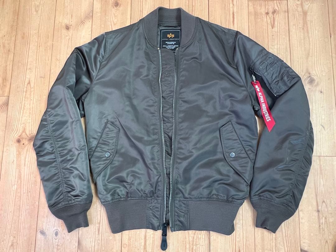【超美品】Alpha MA-1 フライトジャケット L オリーブ
