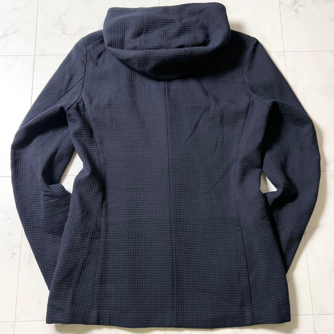 【美品】エンポリオアルマーニ 凹凸ワッフル フード テーラードジャケット 46