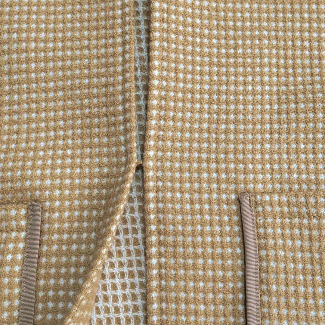 Ballsey（ボールジィ）ワッフルツイード ノーカラージャケット 36　M
