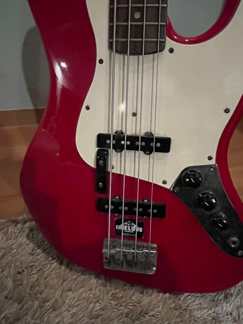 Squier /fender ジャズベース レッド