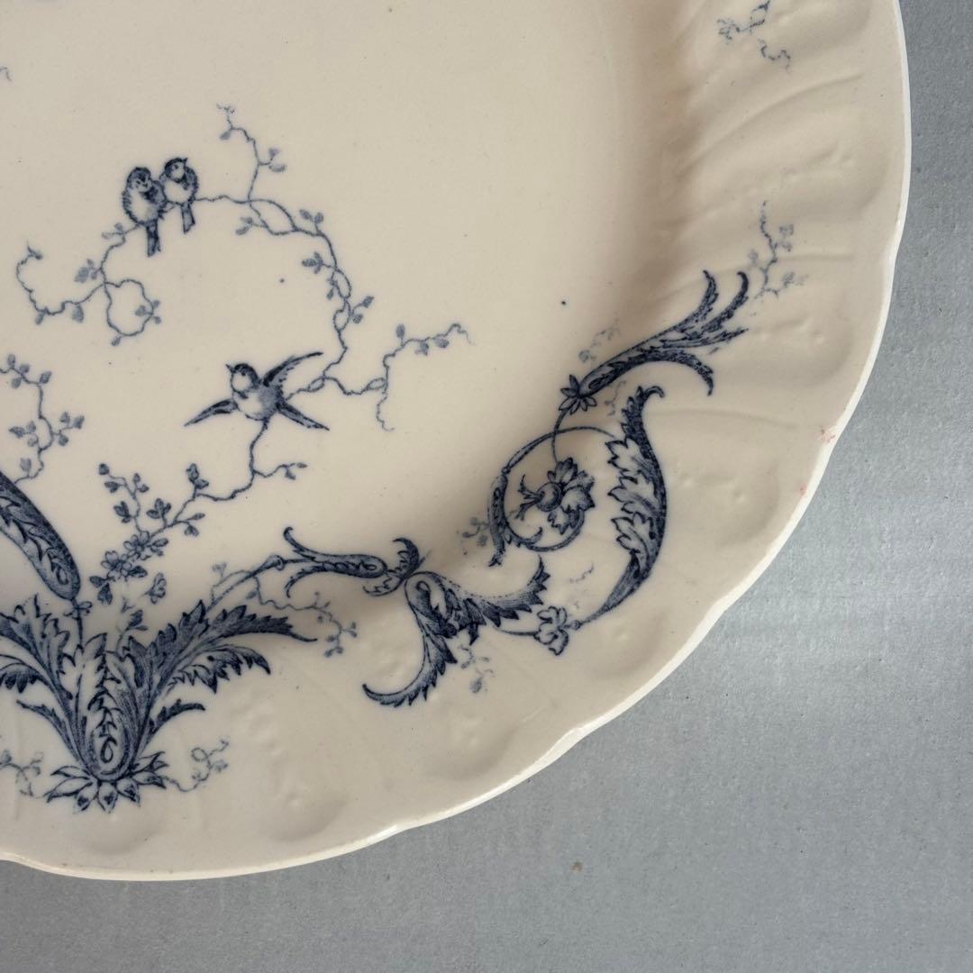 美品 フランスアンティーク ジアンRinceaux ディナープレートA