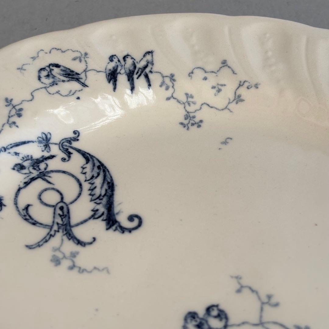 美品 フランスアンティーク ジアンRinceaux ディナープレートA